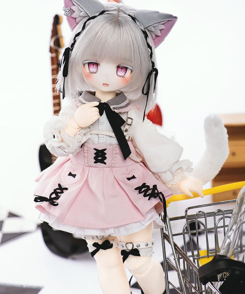 LaPeonierコラボ企画】TinyFox×適当緑 猫耳量産型女子・白猫 1/6