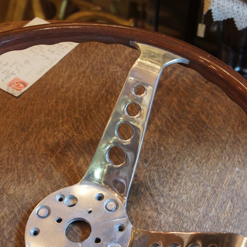 ウッドステアリング ハンドル レスレストン イギリス ビンテージ