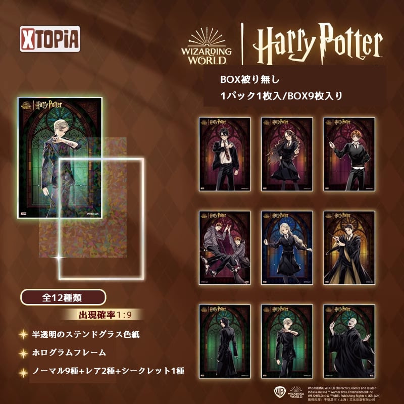 1パック】 ハリーポッター ステンドグラス 色紙コレクション 公式