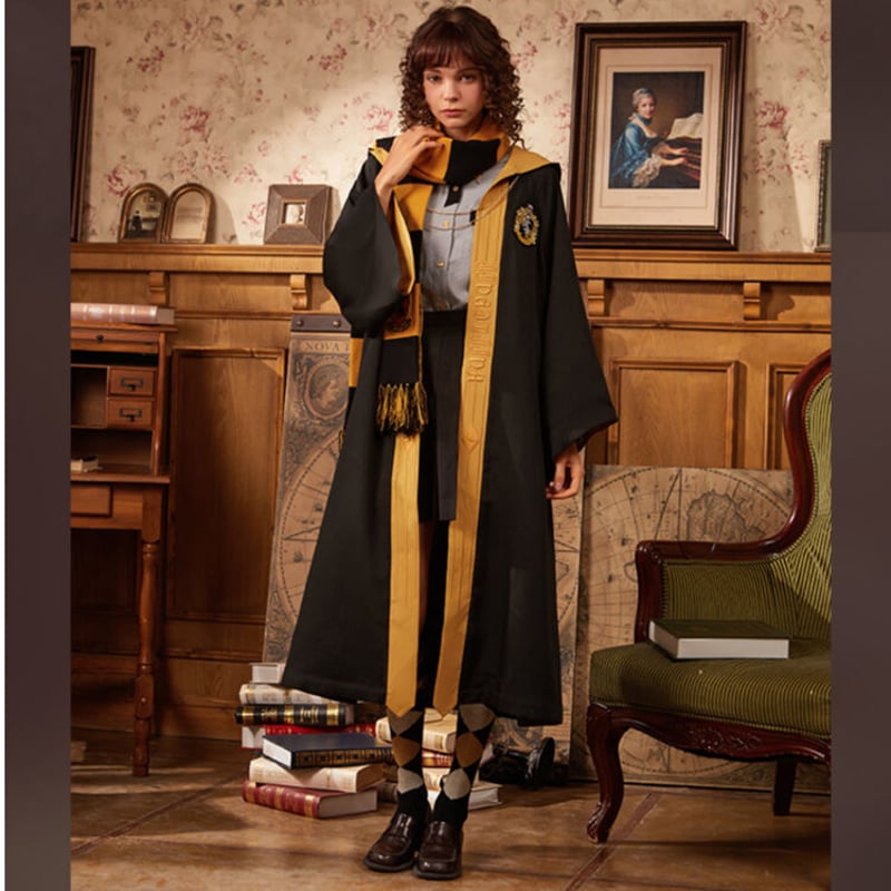 梗豆物语 ハリーポッター 刺繍 ローブ チェーン付 男女兼用 ワーナー
