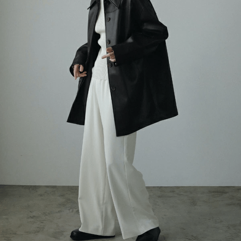 ànuke アンヌーク anuke Ecoleather Over Jacket エコレザーオ