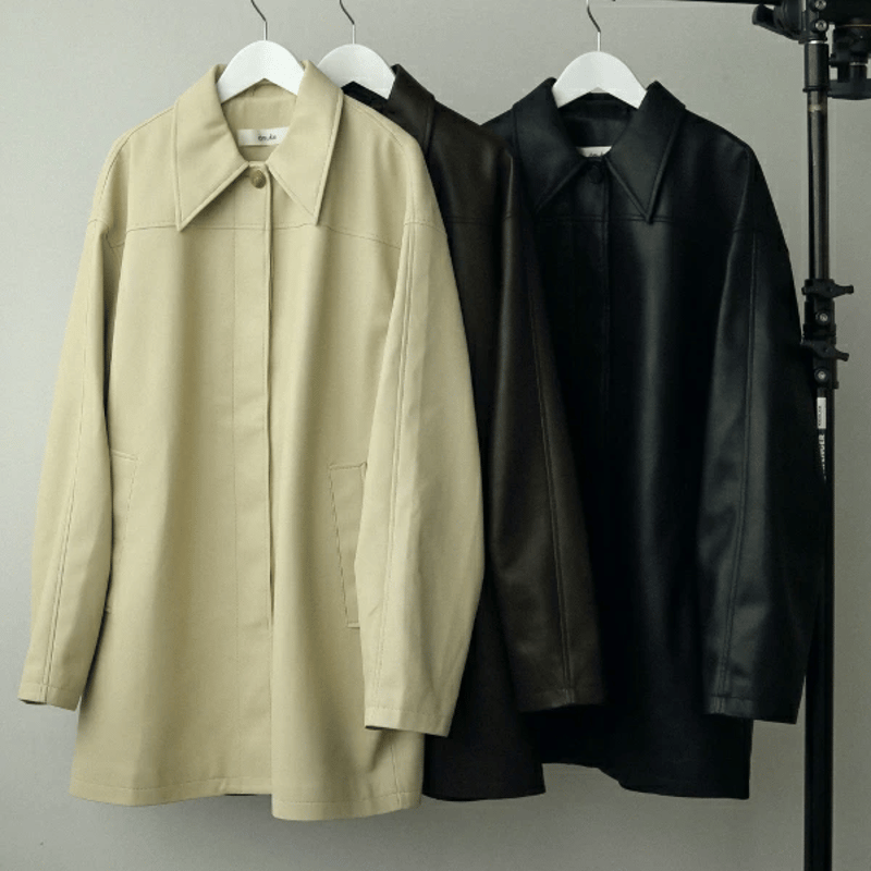 ànuke アンヌーク anuke Ecoleather Over Jacket エコレザーオ