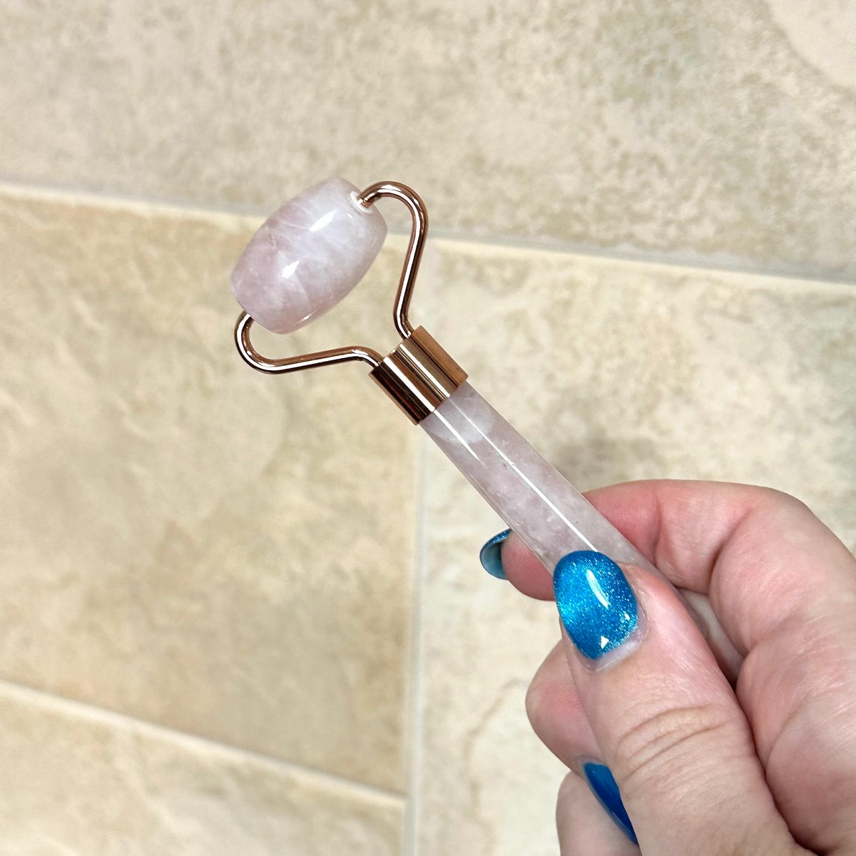 天然石 ローズクォーツ 美顔ローラー | ジュエリー春日