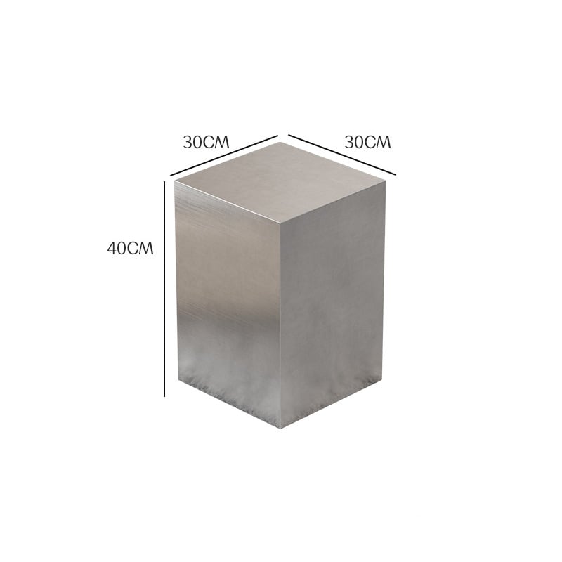 table-03166 ステンレス スクエア サイドテーブル スツール H40 W30 | A