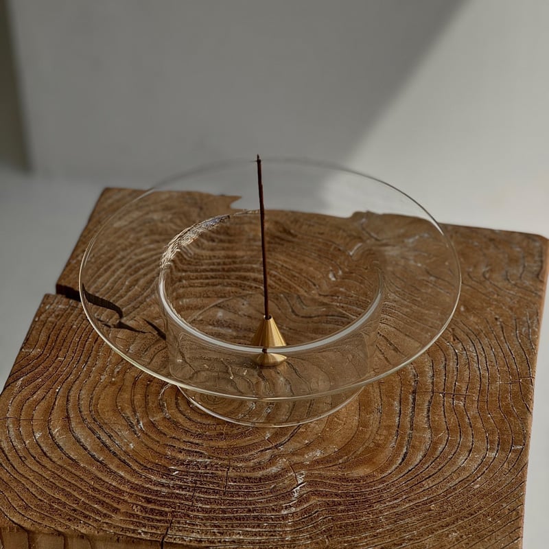 incenseholder-03030 ガラス クリア インセンスホルダー お香立て | AR