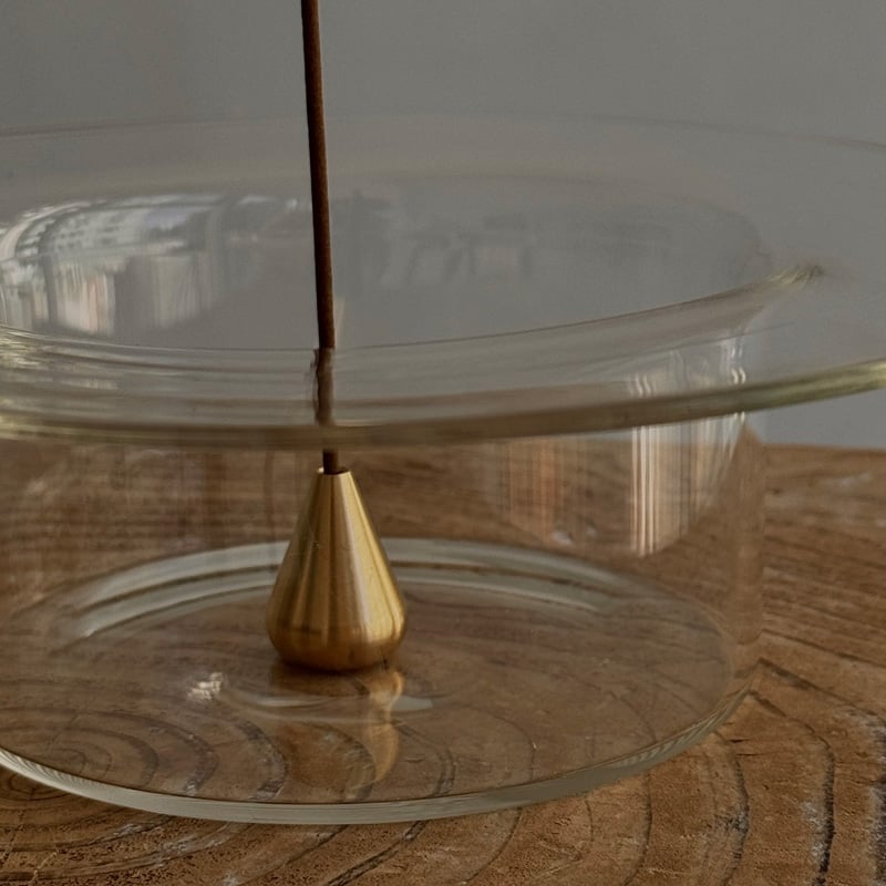 incenseholder-03030 ガラス クリア インセンスホルダー お香立て | AR