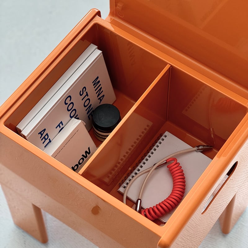 table-03169 収納付き スクエア サイドテーブル | ART OF BLACK