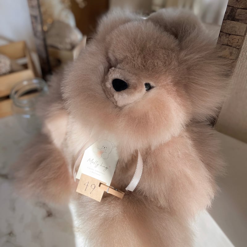 049 ］ Azuki Brown / アルパカテディベア / 送料無料 |