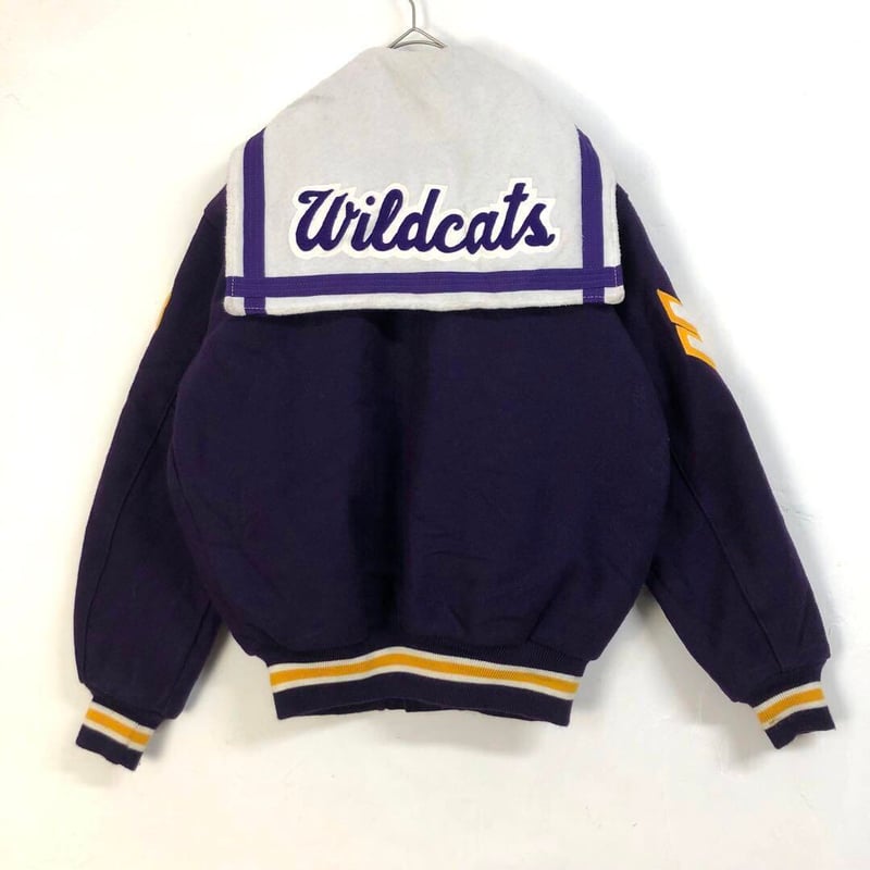 カレッジ USA製 Wildctas スタジャン セーラー襟 刺繍ロゴ | PEACE TOWN