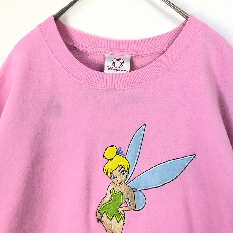 ディズニー ティンカーベル スウェット トレーナー ゆるだぼ ピンク