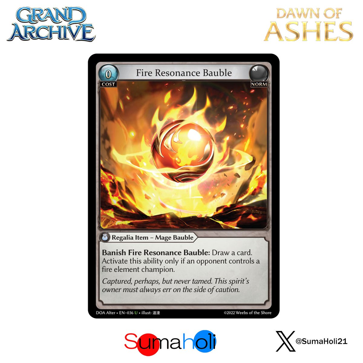 Grand ArchiveTCG『Fire Resonance Bauble』Dawn of