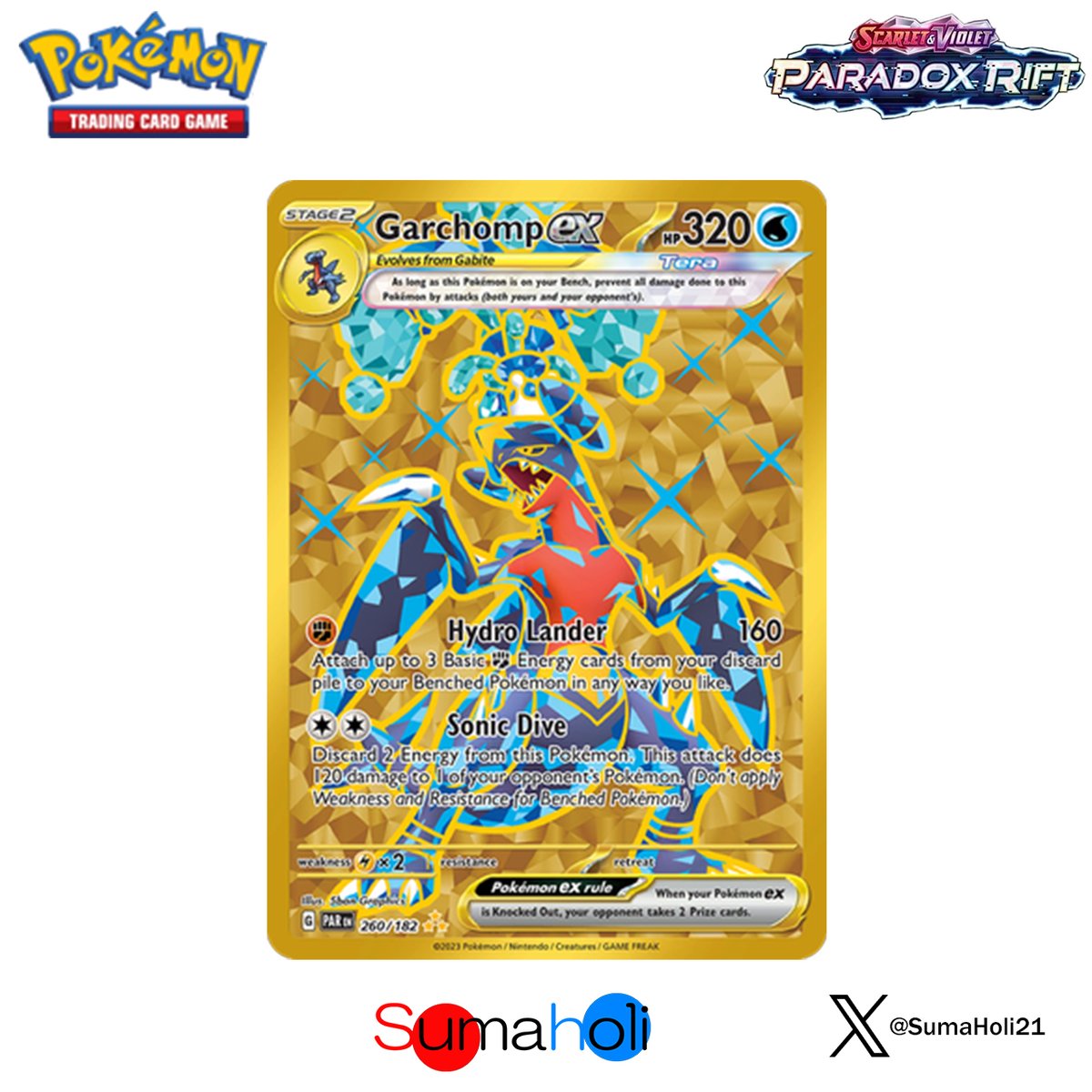 状態A】Paradox Rift ガブリアスex Hyper Rare（UR） | 海外版ト