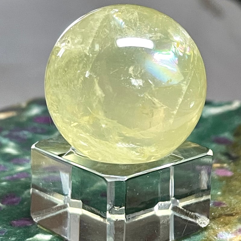 シトリン【黄水晶】丸玉○スフィア◇天然石◇パワーストーン