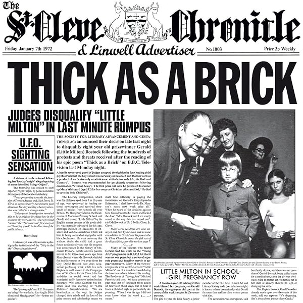 Thick As A Brick-Live In Iceland (2CD+DVD): Amazon.de: Musik-CDs