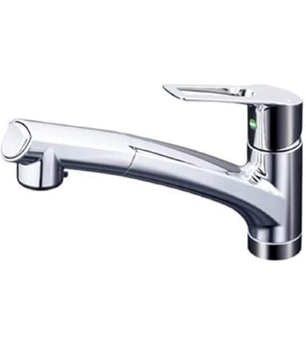 Amazon | KVK キッチン用シングルレバー式シャワー付混合栓eレバー