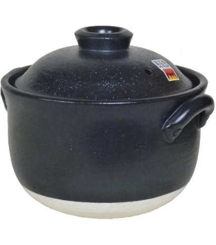Amazon | 萬古焼ごはん鍋 大黒窯 華月 大黒窯 2合炊き | ノーブランド