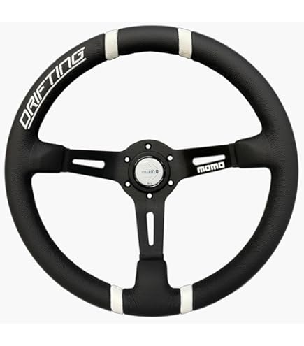 Amazon | MOMO DRIFTING 330D 85mm ディープコーン ブラックスポーク