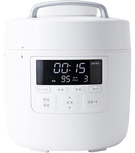 Amazon | シロカ 電気圧力鍋 おうちシェフ SP-2DF231 ホワイト｜1台7役