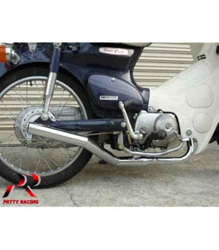 Amazon | スーパーカブ 50cc用 PRETTY ショート管 ブラック マフラー