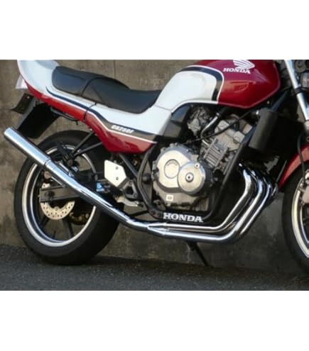 Amazon | CB250T CB400T ホーク2 2-1管 50.8π アルミサイレンサー