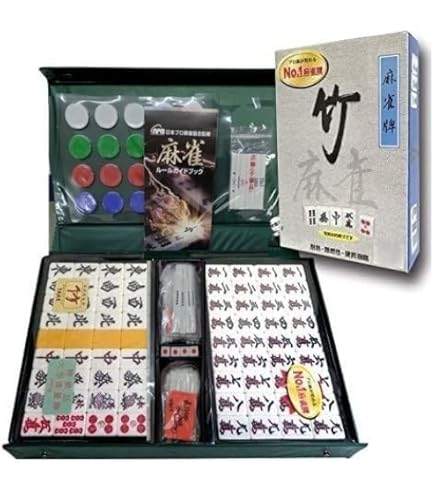 Amazon | ミズノ丸一 牌 麻雀牌 背緑牌 丸一家紋牌 トランプ証紙付