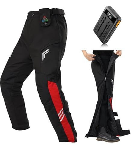 Amazon | 南海部品 NANKAI（ナンカイ） レザーパンツ ブラック/レッド