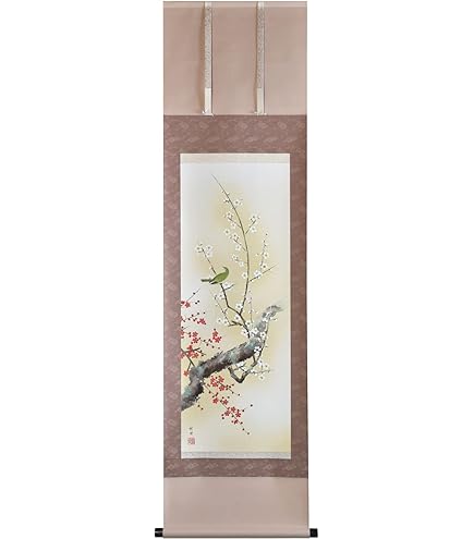 Amazon.co.jp: 伊藤若冲『日出鳳凰図』日本画 掛け軸 名画 彩美版 花鳥