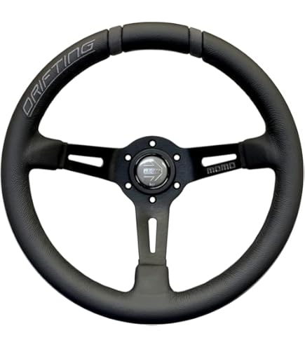 Amazon | MOMO DRIFTING 330D 85mm ディープコーン ブラックスポーク