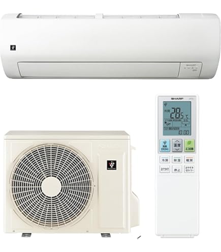 Amazon | エアコン 工事費込み SHARP AY-P40F-W 2022年 14畳用 100V