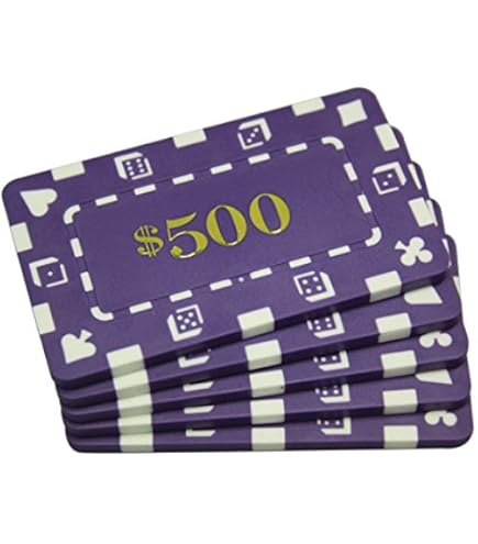 Amazon | MRC 5個 金種 長方形 ポーカーチッププラーク $100000 レッド