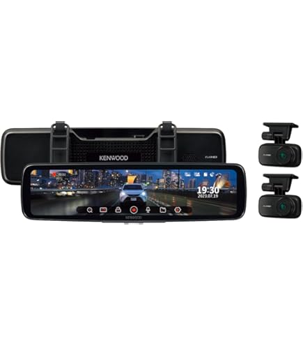 Amazon | ケンウッド ドライブレコーダー rear DRV-EM4700 ミラー型