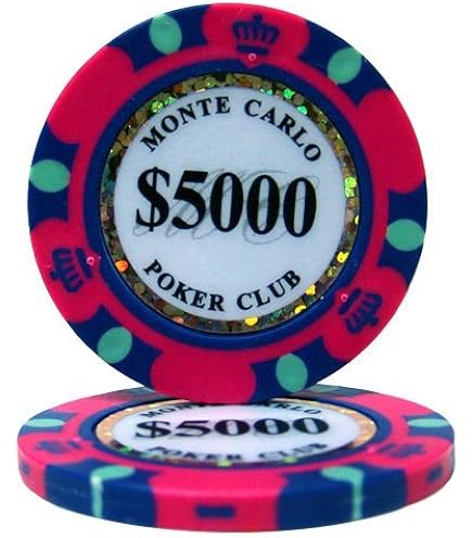 Amazon | 【ノーブランド品】モンテカルロ 13.5g ポーカーチップ 25枚