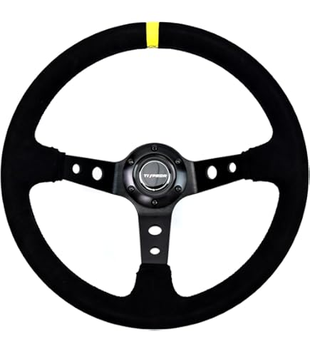 Avenue コンケーブステアリング35パイ バックスキン3スポーク 黒 正規