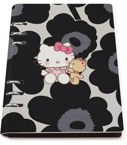 Amazon.co.jp: ハローキティ システム手帳 PU ノートメモ帳 バインダー