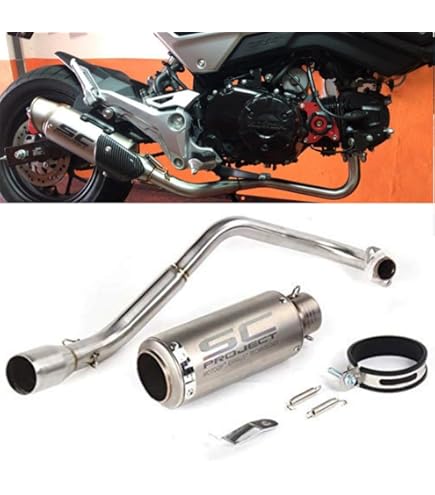 Amazon | スペシャルパーツ武川(TAKEGAWA) ボンバーマフラー GROM(JC92