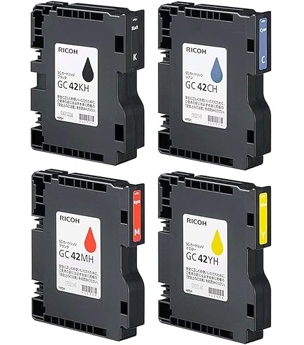 Amazon.co.jp: RICOH 純正インク SGカートリッジ GC41H 4色セット