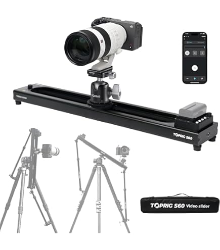 Amazon.co.jp: Zeapon Micro3 M500 手動式カメラスライダー ダブル