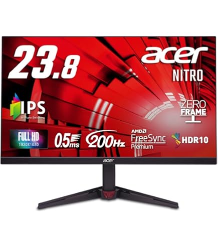Amazon.co.jp: Acer ゲーミングモニター Nitro VG240YSbmiipfx 23.8