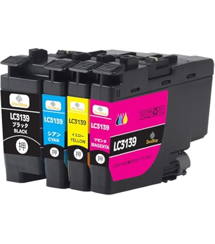 Amazon.co.jp: LC3139 PG(BK×2/C/M/Y) 全色顔料 大容量5本セット