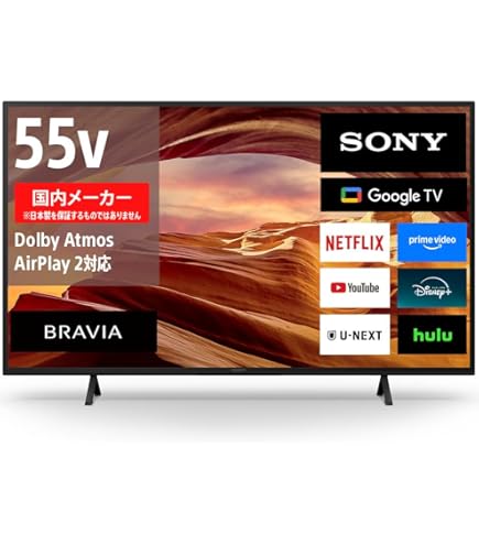 Amazon | ソニー 55V型 4K 液晶 テレビ ブラビア KJ-55X80WK + ソニー