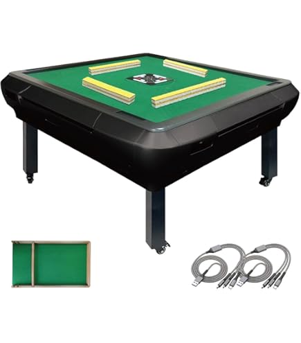 Amazon | 雀華 全自動麻雀卓 麻雀卓 静音 家庭用 キャスター付き 3人