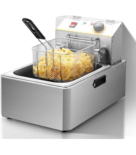 Amazon.co.jp: ダイシン商事 電気フライヤー FL-DS6 6L 一槽式 ミニ
