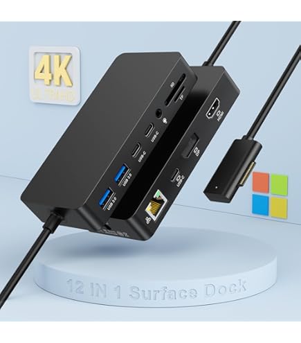 Amazon | Microsoft Surface Thunderbolt 4ドック - 高速ドッキング