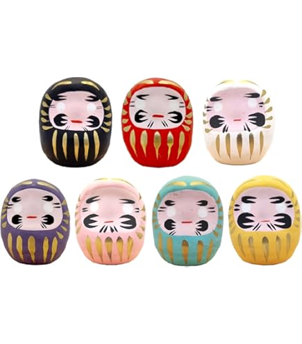 Amazon.co.jp: 1198 純銀武比古作 ダルマケース入り 置物 福達磨