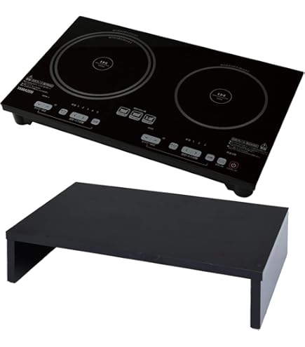 Amazon.co.jp: CCTV アイリスオーヤマ 2口IHコンロ ブラック IHK-W1-B