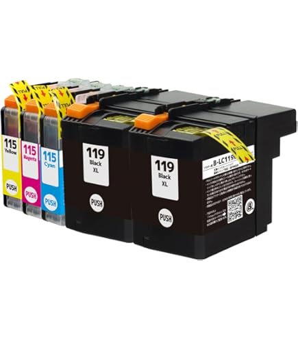 Amazon.co.jp: LC119/115-4PK(4色パック大容量)ブラザー[brother]互換