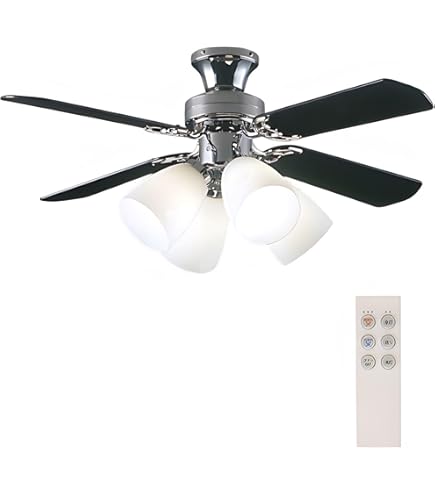 Amazon | 大光電機(DAIKO) LEDシーリングファン 灯具可動 LED電球7.4W