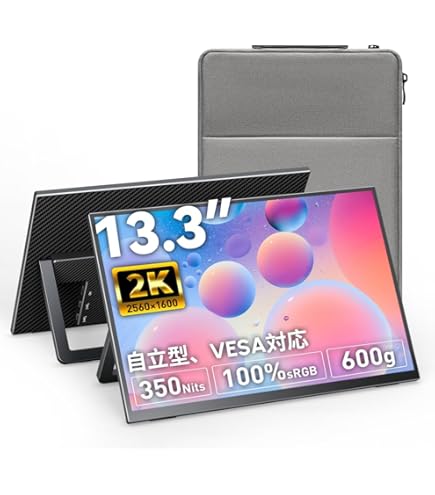 Amazon.co.jp: モバイルモニター cocopar 13.5インチ 2K解像度
