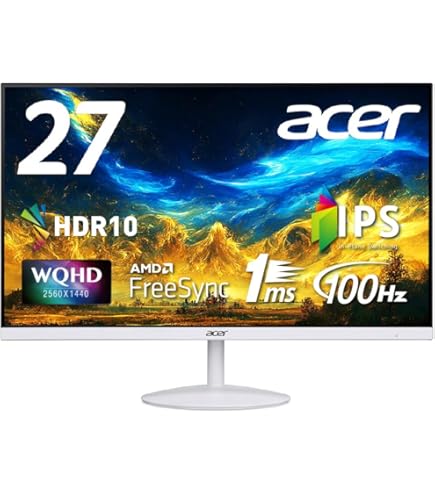 Amazon.co.jp: Acer Gaming Monitor 27” KG271 Cbmidpx 1920 x 1080