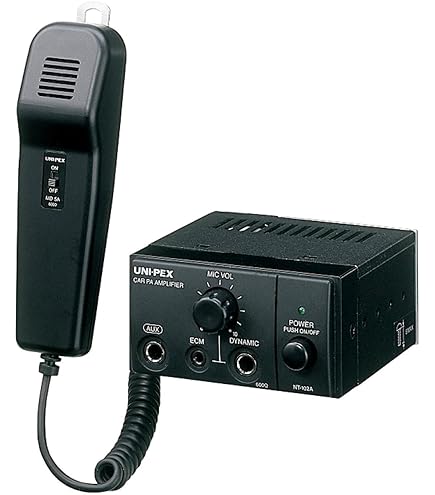 UNI-PEX NDA-402A アンプセット 街宣 選挙 スピーカー 車載 UNI-PEX